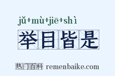 举目皆是是什么意思的图片
